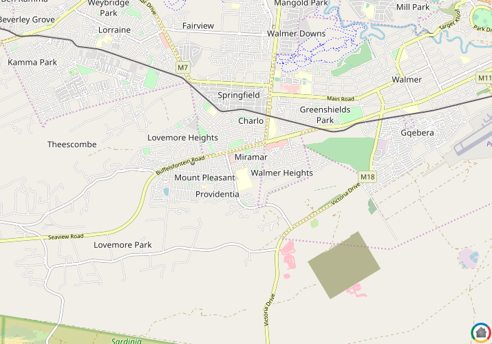 Map location of Miramar